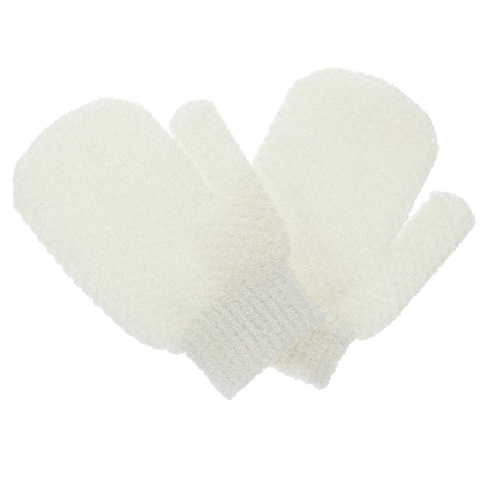 HAPINARY 2pcs Exfoliating Gloves for Body Scrubbing Gentle Bath Mitts for All Skin Types Ergonomic Shower Tools for Deep Cleansing and Exfoliation Body Exfoliator Mittens