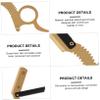 PACKOVE Manual Razor Set for Men 2pcs Classic Straight Shaver Blade Not Included for Beard Grooming and Eyebrow Shaping view 3