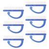 CALLARON 6pcs Nail Cleaning Brush Manicure Dust Brush Long Handle Scrub for Fingernail and Easy to Use view 1