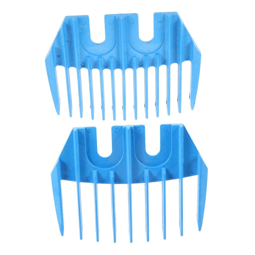 Toyvian Professional Sheep Shears Clipper Guide Attachment for Precise Cutting 2pcs Replacement Combs for Electric Trimmer Compatible Goat and Lamb Shearing