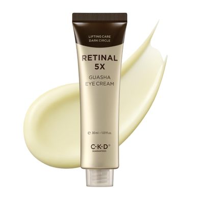 CKD Retinal 5X Guasha Eye Cream [Refill] - Anti-Aging Moisturizer for Wrinkles, Dark Circles & Puffiness  Firming & Hydrating Treatment with Retinal & Collagen. Korean Skincare. 1.01 fl oz.