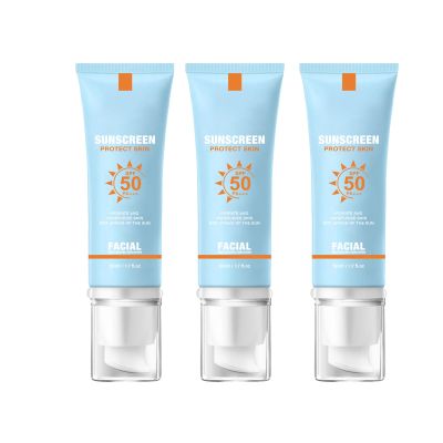 Moisturizing Sunscreen for Face SPF 50 - Travel Size Sunscreen, No Sticky Refreshing Skin Care Solution for All Skin Type (3)