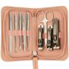 9 Pcs Manicure Set for Women Men &  Stainless Steel Manicure & Pedicure Kit with Travel Nail Grooming Case, Nail Clippers, Cuticle Tools  Gift-Ready Mens Manicure Kit & Womens Grooming Set view 4