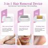 Epilator for Women, Cordless Hair Removal Device Hair Removal for Women, 3 in 1 Rechargeable 2 Speed Womens Electric Shaver for Face Legs Arms Armpit Bikini view 3