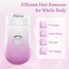 Epilator for Women, Cordless Hair Removal Device Hair Removal for Women, 3 in 1 Rechargeable 2 Speed Womens Electric Shaver for Face Legs Arms Armpit Bikini view 4