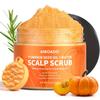 AMOADO Scalp Scrub, Pumpkin Seed Oil Scalp Exfoliator With Biotin & Rosemary, Sulfate Free Scalp Detox for Itchy Scalp & Dandruff & Buildup Removal & Hair Growth, Hair Scrub with Scrubber view 1