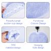 2 Pack Silicone Shower Back Scrubber Wall Mounted, Smart Exfoliating Brush Back Scrubber for Shower Wall (Blue) view 3