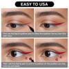BINGBRUSH Double-head Liquid Star Eyeliner Red Stamp Pencil, Colors Flowers Heart Moon Shapes Face Stamps Makeup Colorful Waterproof Slim Gel Felt Tip High Pigment Liquid Eyeliner (12#Flower&Red) view 4