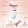 2025 New Face and Neck Massager Tool, 7 Colors LED Womens Skin Care Facial Massager for Skin Rejuvenation, Lifting, Toning, Glow Boost-White view 4