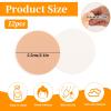 12 Pcs Round Makeup Sponges for Foundation, Facial Powder Puff Cosmetic Sponge Makeup Pads Foundation Powder Blender Round Foam Pad for Liquid Concealer Cream, Wet and Dry Dual Use view 2