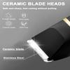 Body Hair Trimmer - 3 in 1 Electric Razor Shavers Groin Groomer,IPX7 Waterproof Wet/Dry Trimmer for Men, Replaceable Ceramic Blade,Type-C Rechargeable Dock & Nose/Ear Hair Trimmer Head(Black&Peach) view 3