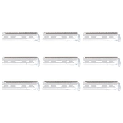 Facial Razor Replacement Blades Designed for compatibility with Tweezerman facial razors. (Pack of 9)