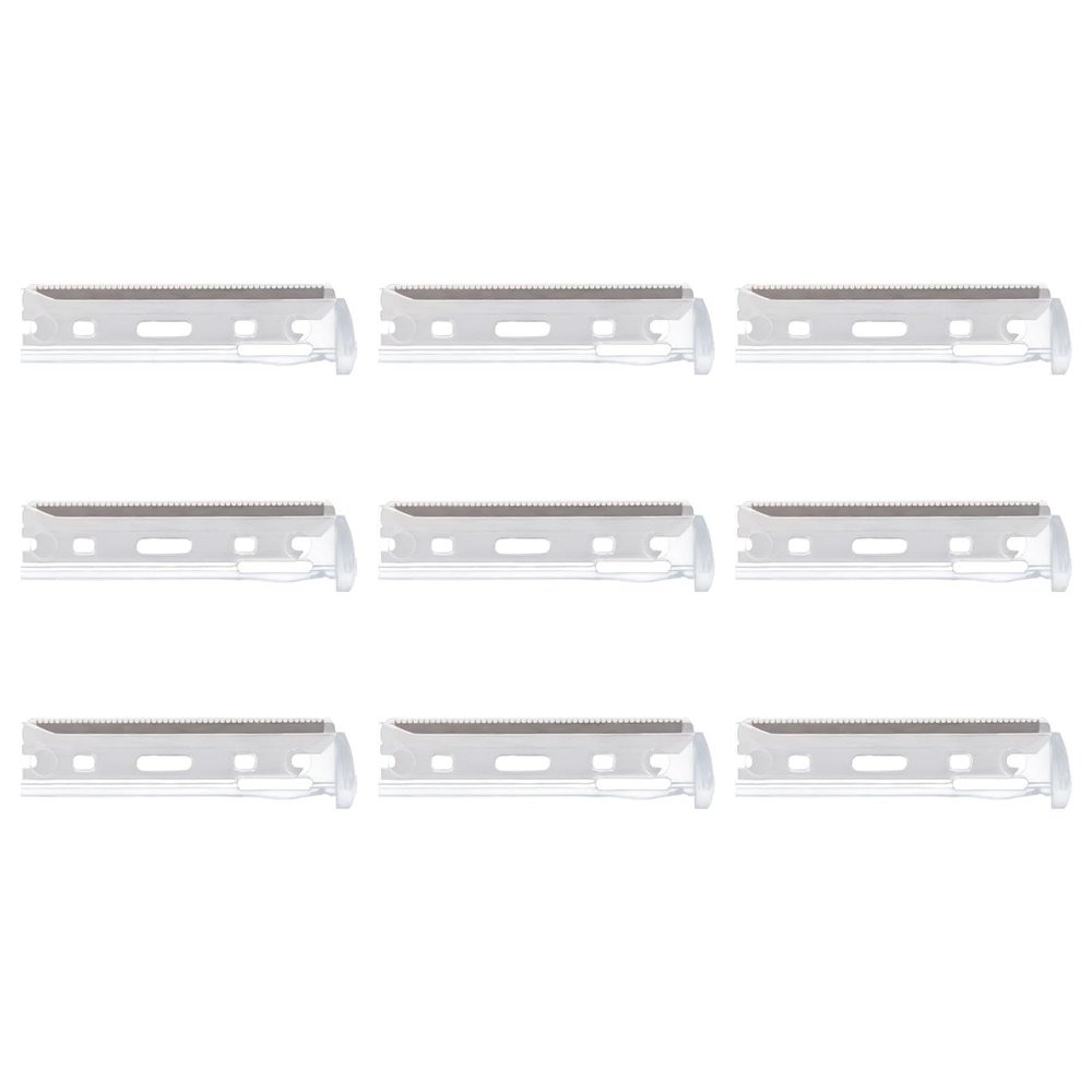 Facial Razor Replacement Blades Designed for compatibility with Tweezerman facial razors. (Pack of 9)