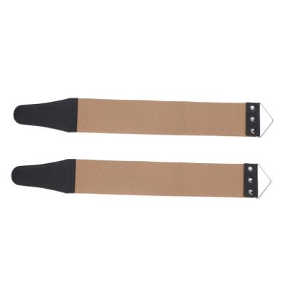 MERRYHAPY Double-sided Manual Shaver Strop Tools 2pcs Razor Sharpening Cloth for Barbers and Shavers Random