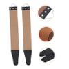 MERRYHAPY Double-sided Manual Shaver Strop Tools 2pcs Razor Sharpening Cloth for Barbers and Shavers Random view 2