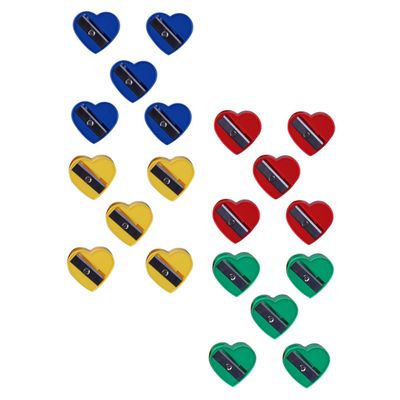 ERINGOGO Brow Pencil Sharpener Set of 60 Heart Design Easy to Carry Use for School Makeup