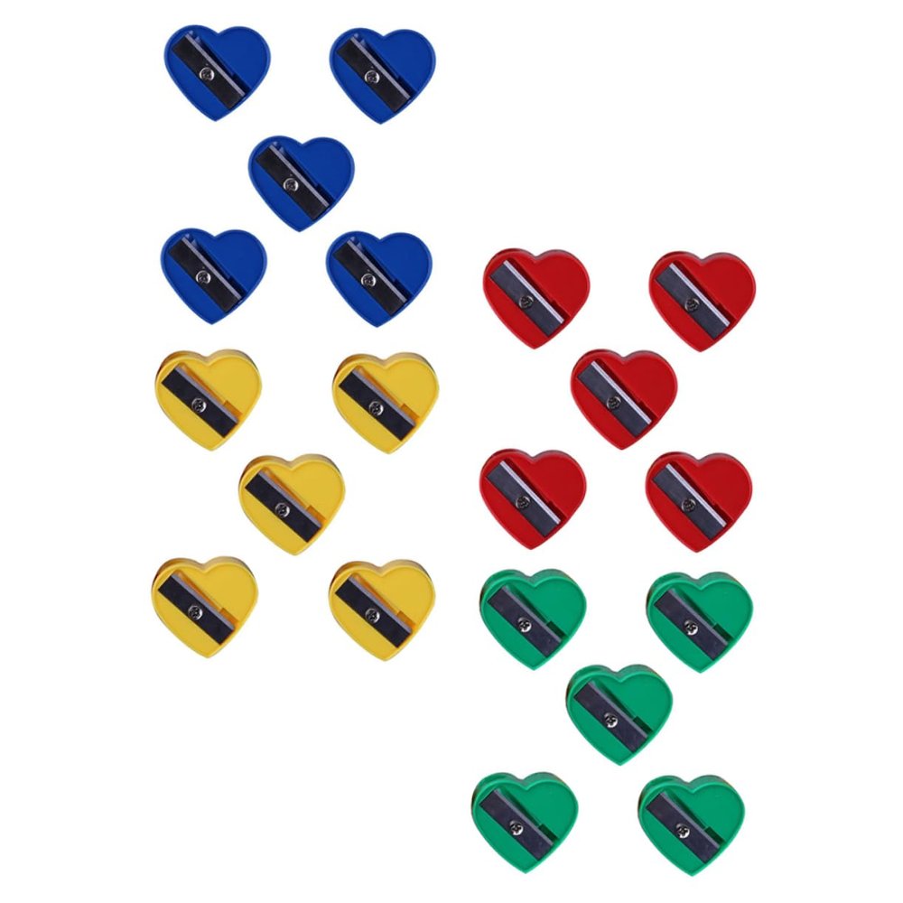 ERINGOGO Brow Pencil Sharpener Set of 60 Heart Design Easy to Carry Use for School Makeup