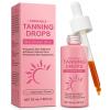 Tanning Drops To Drink, Drinkable Sunless Tanning Drops, Moisturizing Oral Bronzing Supplement with Beta-Carotene & Vitamins for Healthy Glow, Face & Body, 1.69 fl oz view 1