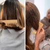 3Pcs Wooden Hair Comb for Women, Wide Tooth Hair Comb for Curls, Rat Tail Beard Combs Set for Thick Thin Straight Hairs Women, Men Barber Styling, Curly Teasing, Parting, Mustache view 4