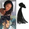 0.4cm & 0.6cm Width, 4-14 Inches10, 30, 60, 100 Strands Options 100% Real Human Hair Dreadlock Extensions for Men/Women/Kids, Handmade Permanent Loc Extension Bundles (0.6cm, 8inches, 60Strands) view 1