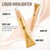 Color Nymph Makeup Highlighter Liquid Highlighters Glow Highlight Beauty Wand Moisturizing Formula Face Highlight For Beauty Sparkling Fine Texture Easy Makeup Blending Lasting - White Highlighter view 4