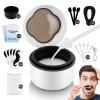 Mini Nose Wax Kit For Men&Women,Electric Nose Ear Eyebrow Small Area Hair Removal,40g Bigger Capacity with 100g Wax,30 Applicators, More Silicone Accessories,2 Bowls 3 Sticks 1 Ear Protector view 1