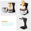 HAPINARY 3-Piece Men's Beard Grooming Kit Shaving Brush Bowl and Stand Premium Shaving Tools for Home Use for Grooming Enthusiasts view 3