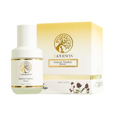 7 Journeys Antarctic Timeless Serum 45ml  Lightweight Hydrating Facial Serum with Antarcticine, Peptides, Niacinamide & Superfruit Extracts for Radiant, Smooth-Looking Skin  All Skin Types