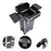 Beatifufu Professional Makeup Train Suitcase Trolley Cosmetic Case Storage Tool Box view 4