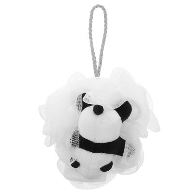 ARTSEWPLY Adorable Cartoon Red Panda Bath Loofah Boys and Girls Bath Accessories Body Scrubber Gentle Exfoliating Shower Sponge