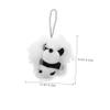 ARTSEWPLY Adorable Cartoon Red Panda Bath Loofah Boys and Girls Bath Accessories Body Scrubber Gentle Exfoliating Shower Sponge view 2