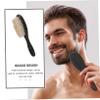 EXQUIMEUBLE Hair Brush for Thick Hair Men Beard Cleaning Quality Barber Easy to Maintain Abs Bristle view 2