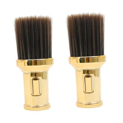 BELLIFFY 2pcs Barber Neck Duster Brush Professional Cleaning Brush for Hair Cutting Beard Styling Handle Sturdy Bristles for Easy Hair Removal for Salon Use