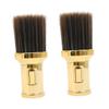 BELLIFFY 2pcs Barber Neck Duster Brush Professional Cleaning Brush for Hair Cutting Beard Styling Handle Sturdy Bristles for Easy Hair Removal for Salon Use view 1