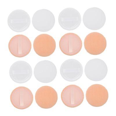 ARTSEWPLY 20pcs Round Makeup Puff for Foundation Concealer Compressed Facial Sponges Makeup Pads Pure Cotton Velvet Easy to Use