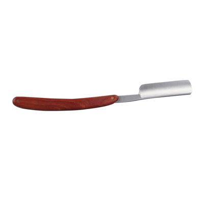DECOMELODY Straight Razor for Men Handmade Natural Wood Scale Stainless Steel for Barbershops and Home Use for Shaving Beard and Sideburns Portable and Easy