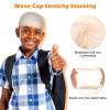 12 Pcs Stocking Wave Cap for Kid Stretchy Nylon Skull Wave Caps Lightweight Beanie Caps Kids Wig Hats (Nude) view 4