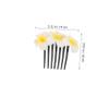 BELLIFFY 4pcs Plumeria Flower Hair Combs for Women Girls Decorative Hair Accessories for Brides Lightweight Side Combs for Various Occasions Durable Easy to Use Hairpins view 4