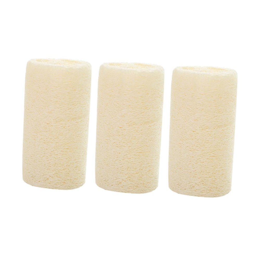 ARTSEWPLY 3Pcs Natural Loofah Sponge Exfoliator Pads Body Scrubber for Bathing Exfoliating Towel for Deep Cleaning Skin
