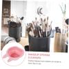 BELLIFFY 2pcs -shaped Silicone Makeup Brush Cleaner Bowl Space-saving Design for Easy Cleaning of Makeup Brushes and Sponges for Home and Travel Use view 2