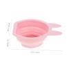 BELLIFFY 2pcs -shaped Silicone Makeup Brush Cleaner Bowl Space-saving Design for Easy Cleaning of Makeup Brushes and Sponges for Home and Travel Use view 3