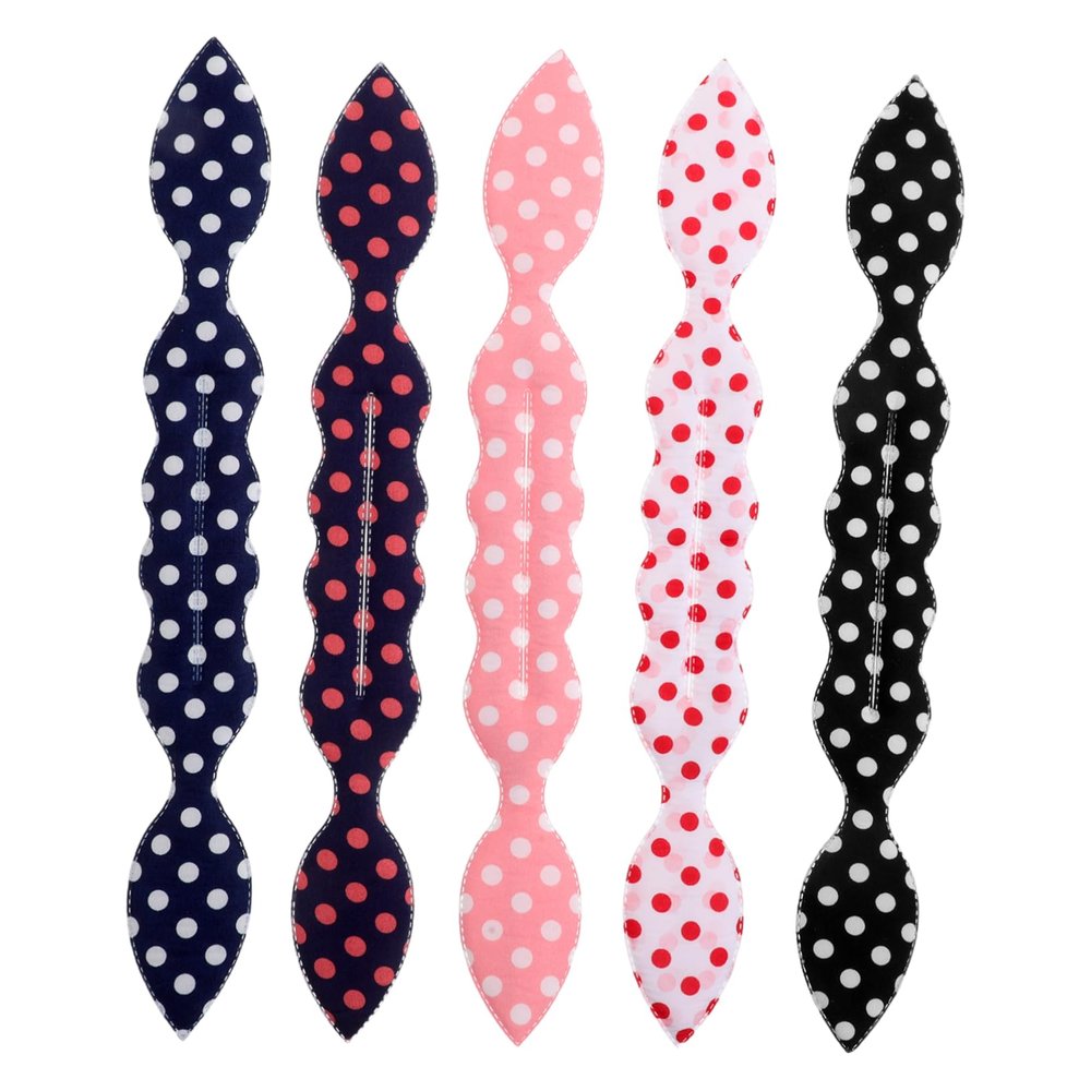Beaupretty 5pcs Cute French Dot Hair Bun Maker Tool for Women and Girls Durable and Comfortable Hair Accessory for Elegant Hairstyles Various Styles