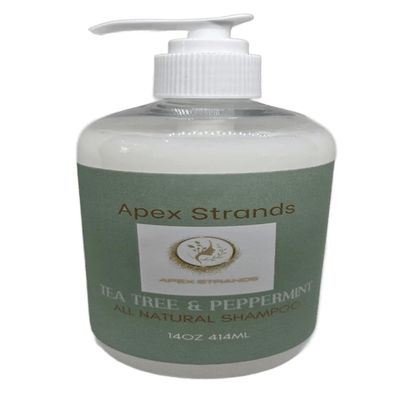 All-Natural Tea Tree & Peppermint Shampoo, Fights Dandruff and Dry Scalp, Scalp Soothing, Clarifying for Buildup and Flakes, Refresh and Stimulate Your Scalp