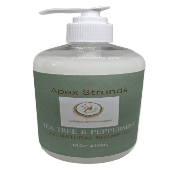 All-Natural Tea Tree & Peppermint Shampoo, Fights Dandruff and Dry Scalp, Scalp Soothing, Clarifying for Buildup and Flakes, Refresh and Stimulate Your Scalp
