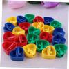 DOITOOL 60pcs Heart-Shaped Makeup Pencil Sharpeners Eyeliner Eyebrow Pencil Sharpener for School Office and Travel Lightweight Portable Design view 3