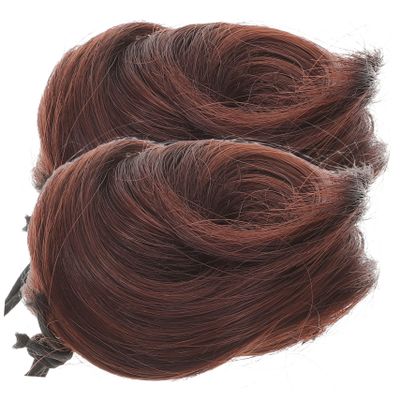 GALPADA 2pcs Fashion Hair Chignon Hair Bun Extensions for Women for Updos Ponytails and Special Occasions Versatile Styling for Volume and Fullness
