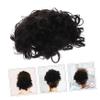 Vaguelly Fake Bun Hair Piece for Women Curly Chignon Hair Extension Elastic Band Messy Bun Volume for Daily Wear Parties Weddings and Special Occasions view 3