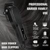 nutcore Men's Hair Clippers for Professional Hair Trimmer Cordless Rechargeable Powerful Beard Trimmer Hair Cutting Grooming Tool view 2