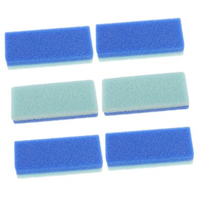 LIFKOME 6pcs Pu Pumice Stone Foot Scrubber Dead Skin Removal Exfoliator Portable Foot Heel Care Scrub