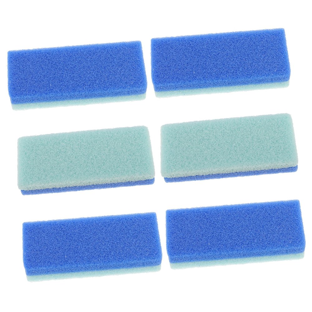 LIFKOME 6pcs Pu Pumice Stone Foot Scrubber Dead Skin Removal Exfoliator Portable Foot Heel Care Scrub